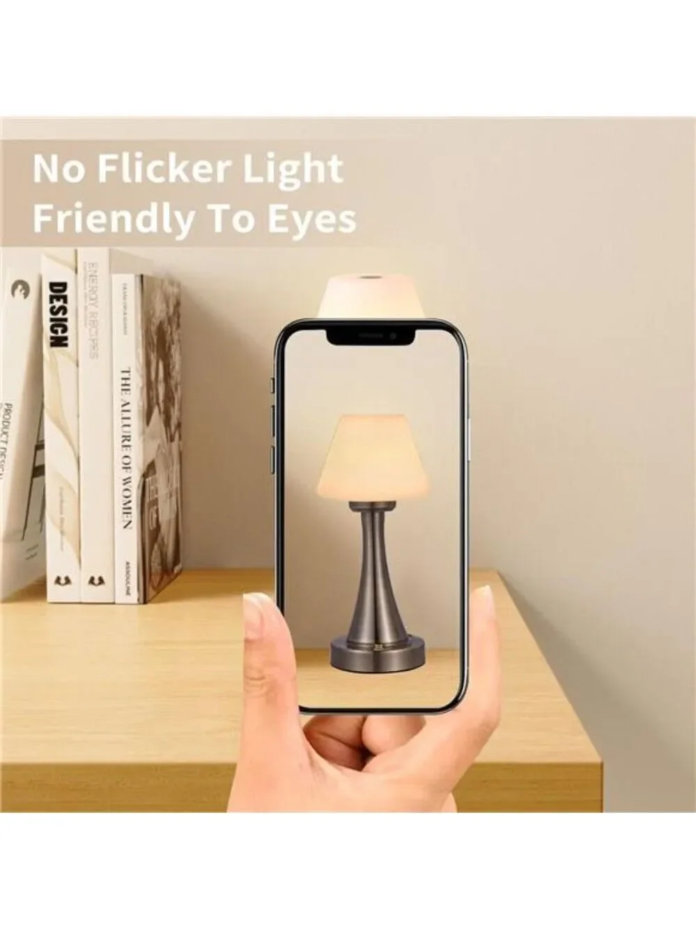 LED Cordless Table Lamp Rechargeable Dimmable Night Light Portable Outdoor Home
